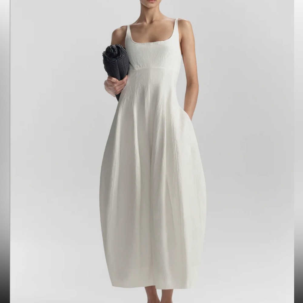 ALC White Maxi Dress with Scoop Neck NWOT